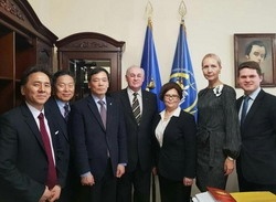 Відбулась офіційна зустріч міжнародної делегації (Республіка Корея) з керівництвом Університету.